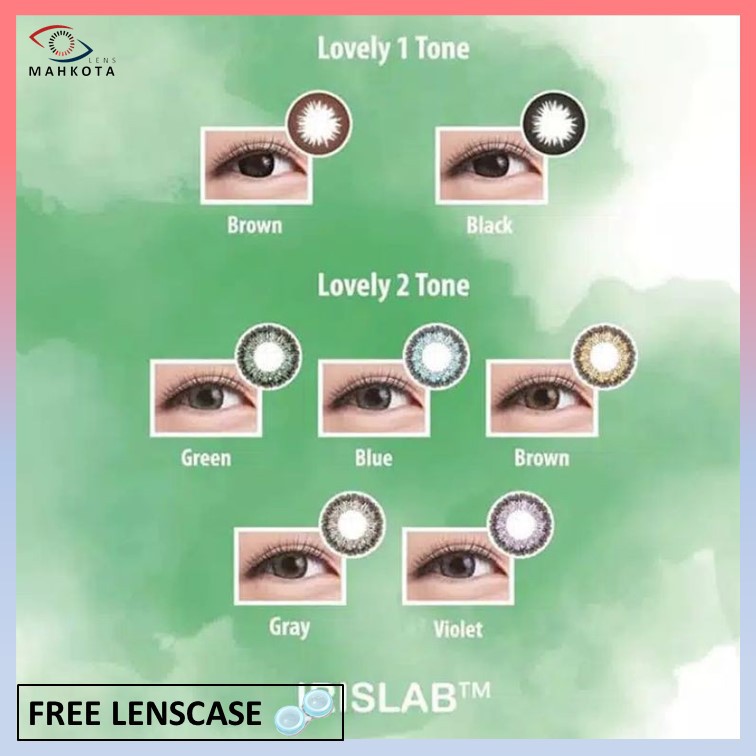 SOFTLENS LIVING COLOR LOVELY NORMAL &amp; MINUS (-0.50 s/d -3.00) BY IRISLAB 14.4MM / FREE LENSCASE / GREY BLACK BROWN / LIVING COLOR / Softlen Soflen Soflens