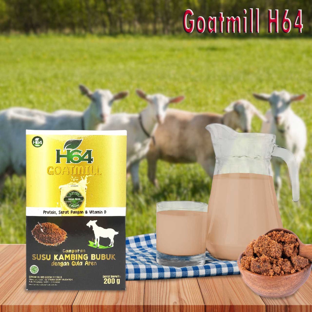 

Susu Goatmill H64 Susu Kambing Bubuk 200gr Dengan Gula Aren [BPOM]