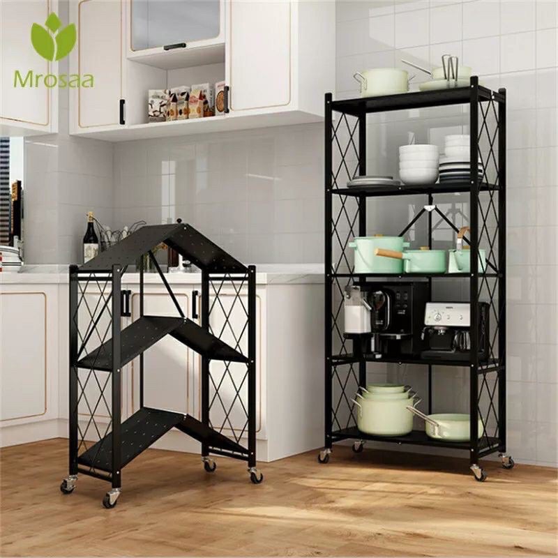 Kitchen Rack Multifungsi / Rak dapur Lipat Tersedia 3 layer / 4 Layer / 5 layer -DC88