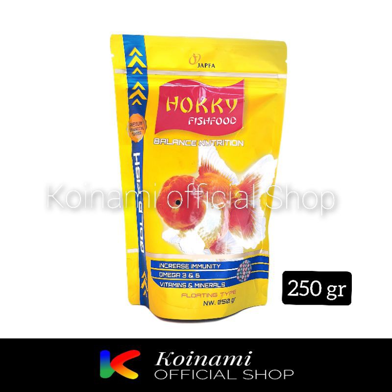 Hokky 250gr  / pelet ikan / makanan ikan koki/ aquarium / aquascape