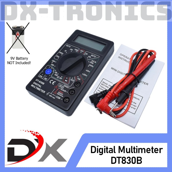 DT-830B Multimeter DT380B / Avo Meter / Multitester / Avometer Digital