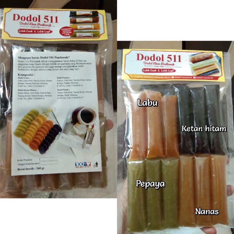

Dodol 511 / Dodol Buah / Dodol Buah Buahan / Oleh oleh Khas Pontianak