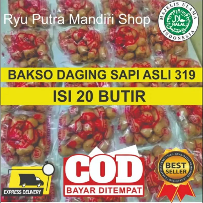 

Bakso Sapi Isi 20/Daging Sapj Asli - Sertifikasi Halal MUI