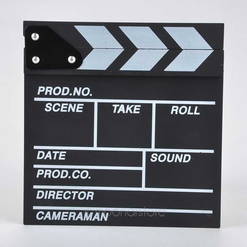 Profesional Clapper Board Classical Movie Papan Penanda Action Claper Syuting Shooting Film