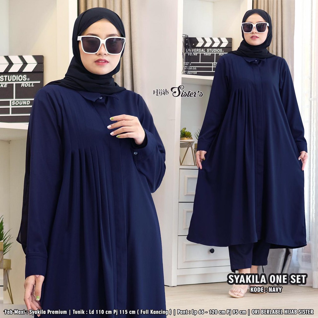 Syakila One Set By Hijab Sister Setelan Tunik Panjang