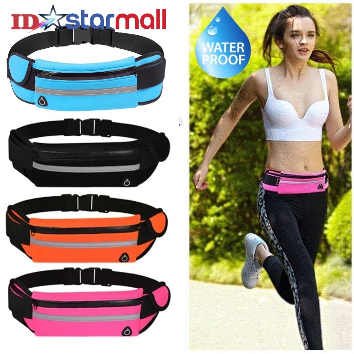 Tas Pinggang Olahraga Waist bag Running Belt Sepeda Lari Fitness Import High Quality