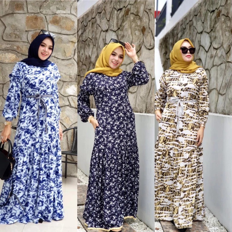 DRESS AZZURA - Azzura Dress - Dress Motif - Dress Import - Dress Muslim