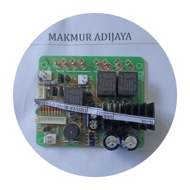 Modul PCB driver dispenser SHARP original galon bawah SWD-70EHL-SL Kode 6M00002D2X