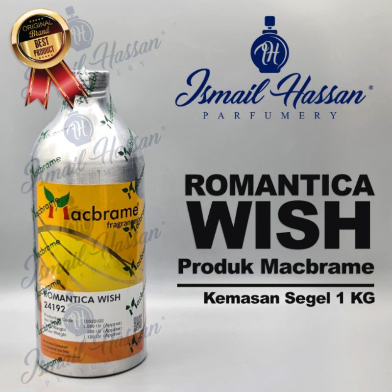 Jual Bibit Biang Parfum Romantica Wish Produk Macbrame Packing Segel