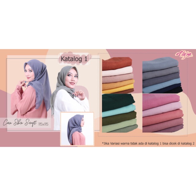  Jilbab HIJAB CORNSKIN Real pict warna sesuai katalog 