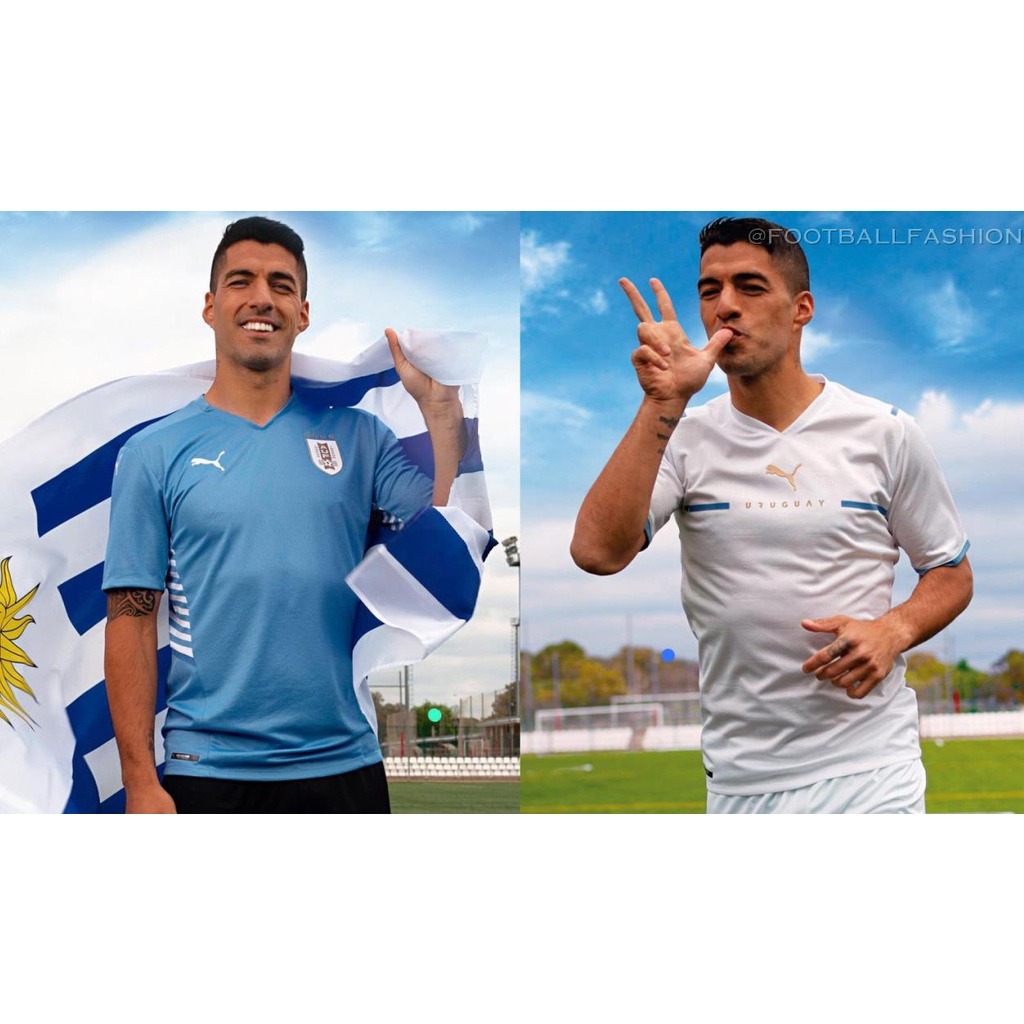 JERSEY URUGUAY HOME / AWAY COPA AMERIKA 2021 - FULL PRINTING - FREE NAME SET