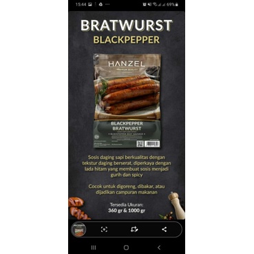 

Bratwurst Black pepper
