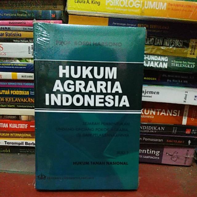 

Hukum Agraria Indonesia jilid 1