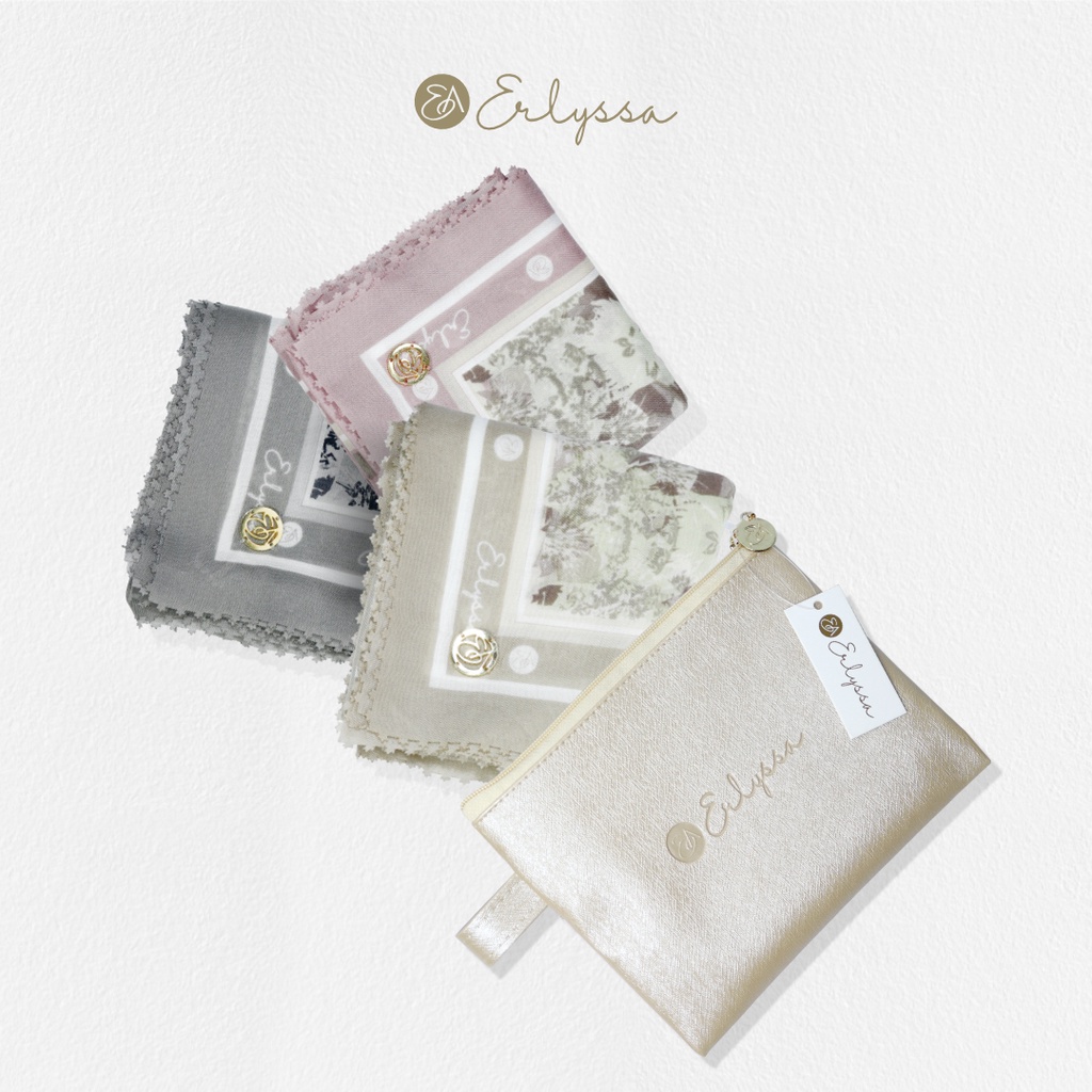 Erlyssa B Erl Luxury Scarf Holy Journey POUCH BERL Premium SCARF Ultimate VOAL