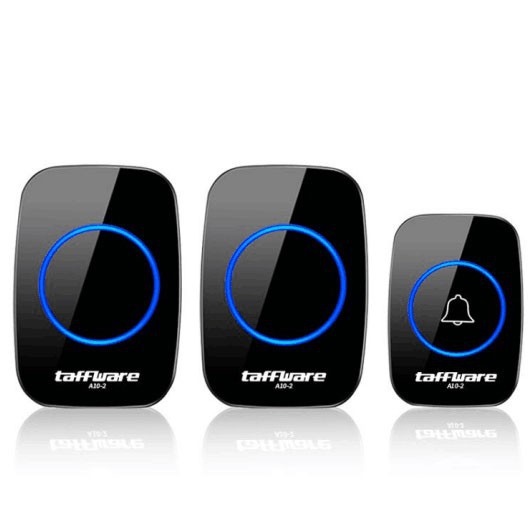 Grab Medan Taffware Bel Pintu Wireless Remote Doorbell LED 38 Tunes 2 PCS  A10-2 Receiver