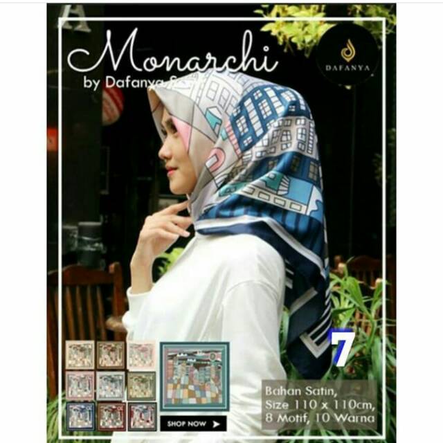 Jilbab segiempat Dafanya Monarchi