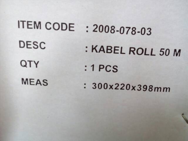 Gulungan Kabel 50M Kenmaster