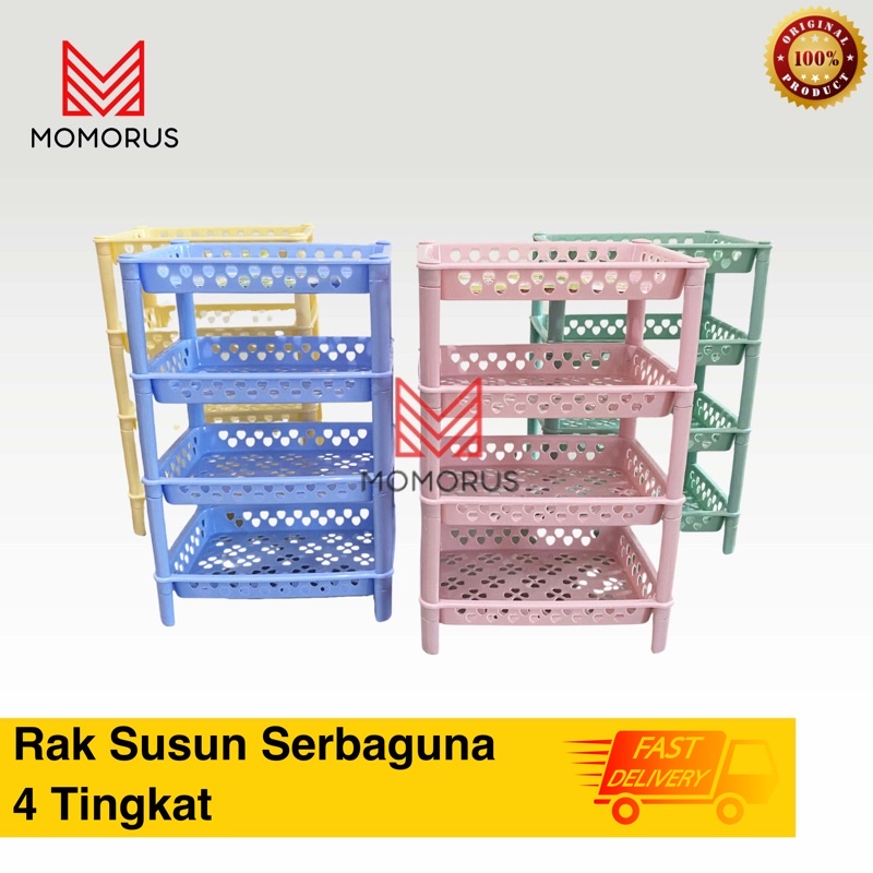 YOSHIKAWA Rak Serbaguna Susun Multifungsi Organizer R-0130-4 RAK DAPUR MINI SERBAGUNA / RAK PIRING P