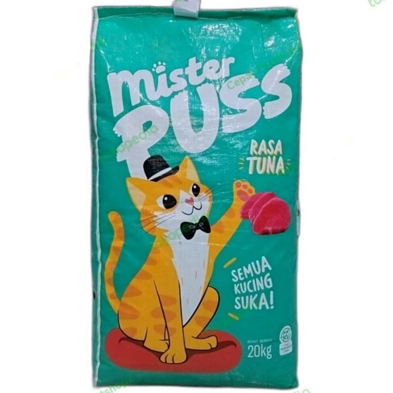 Gojek Makanan Kucing Mister Puss TUNA 20kg 20 kg Freshpack Cat food