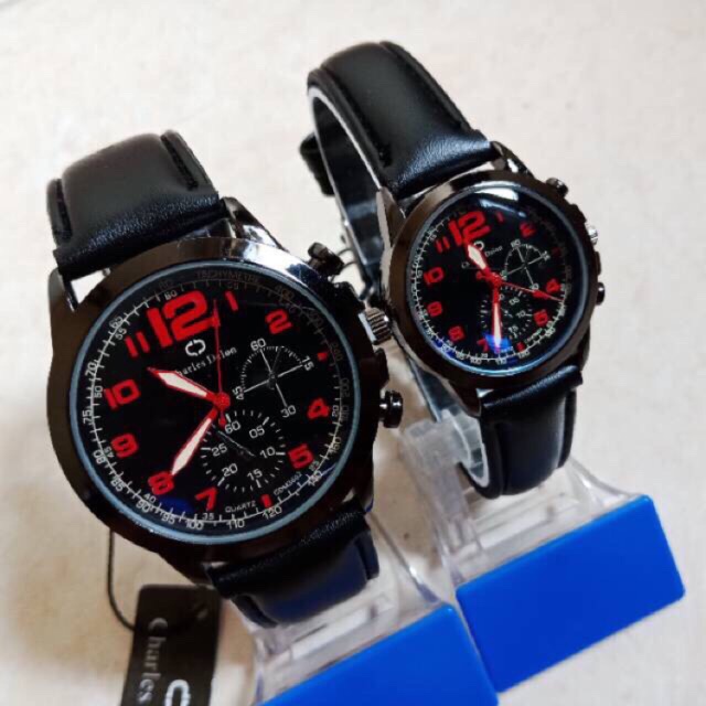 jam tangan charles delon couple anti air ORIGINAL