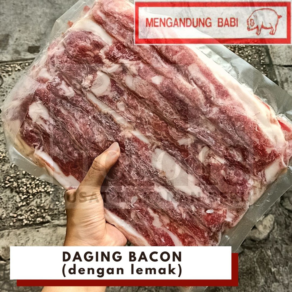 

1 Kg | PORK BACON/BACON BABI | Non Halal