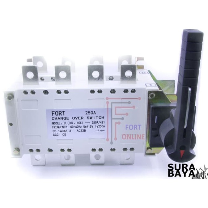 COS Change Over Switch 630A 4 pole Ohm Saklar MERK FORT