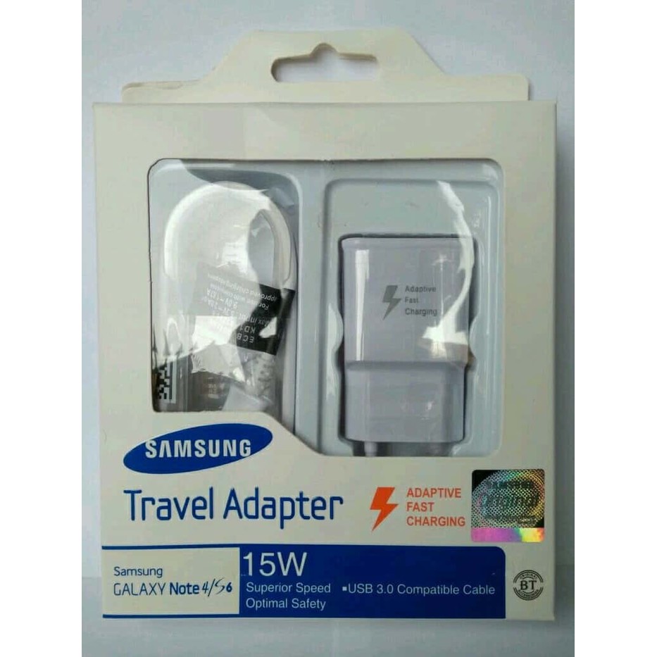 Travel charger adaptor samsung 15W charging kabel data micro