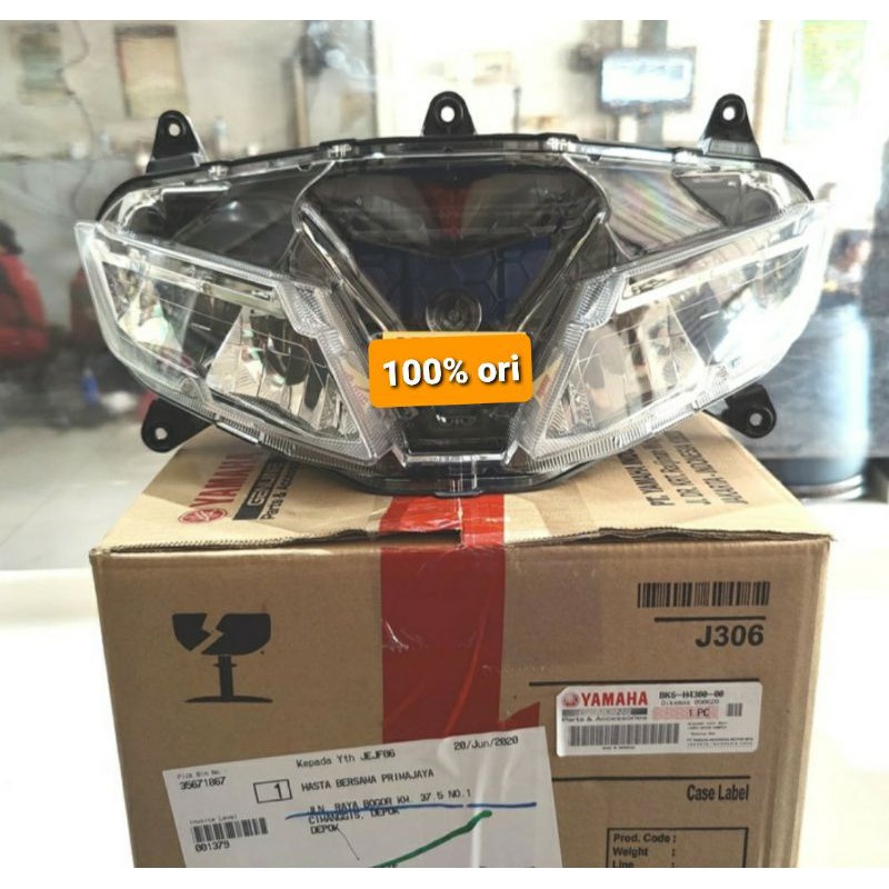 REFLECTOR REFLEKTOR LAMPU DEPAN R15 NEW VVA V3 ASLI ORI YAMAHA BK6 H4300 00