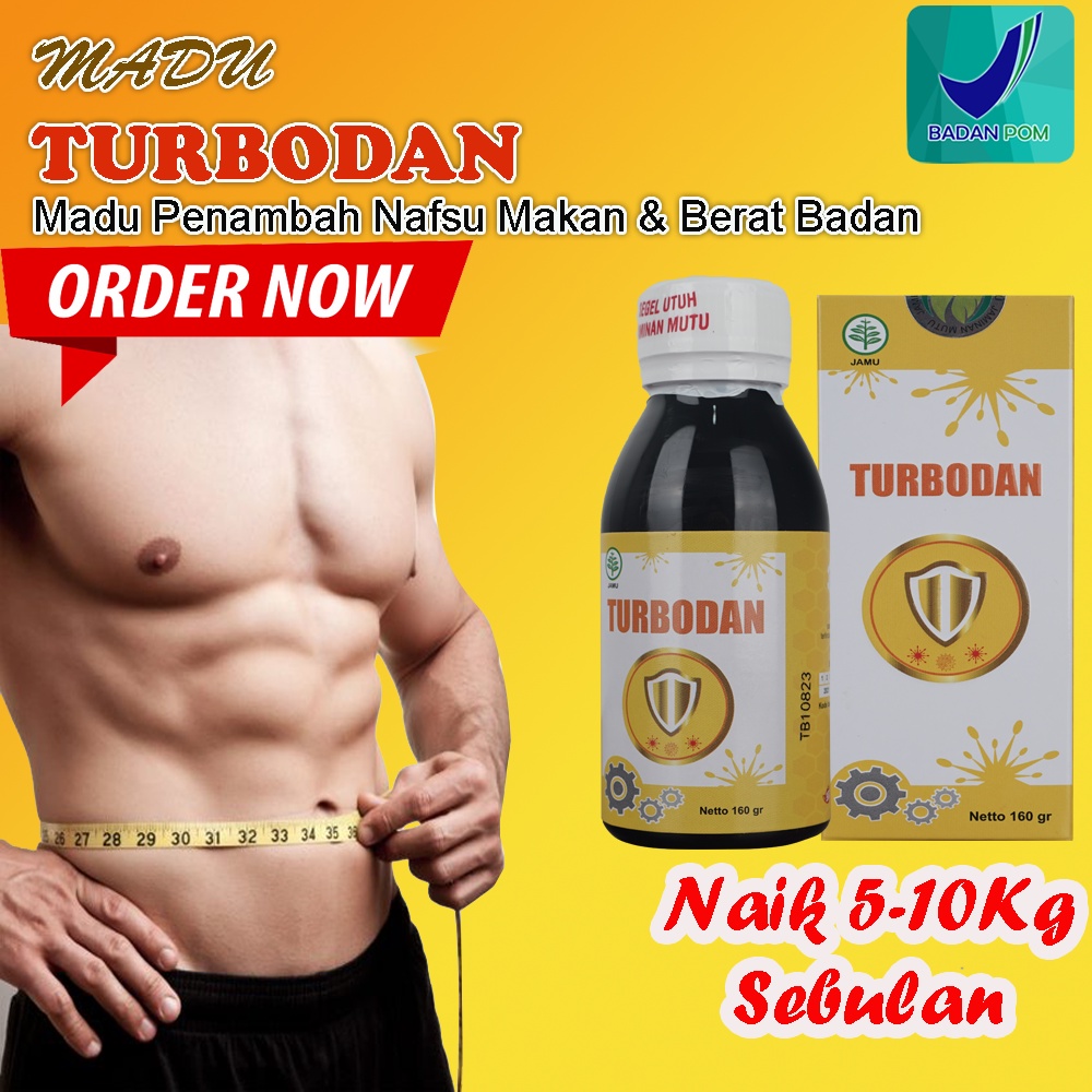 Turbodan Ekstra Vitamin Madu Penggemuk Badan Dewasa Penambah Nafsu Makan Penambah Berat Badan Badan