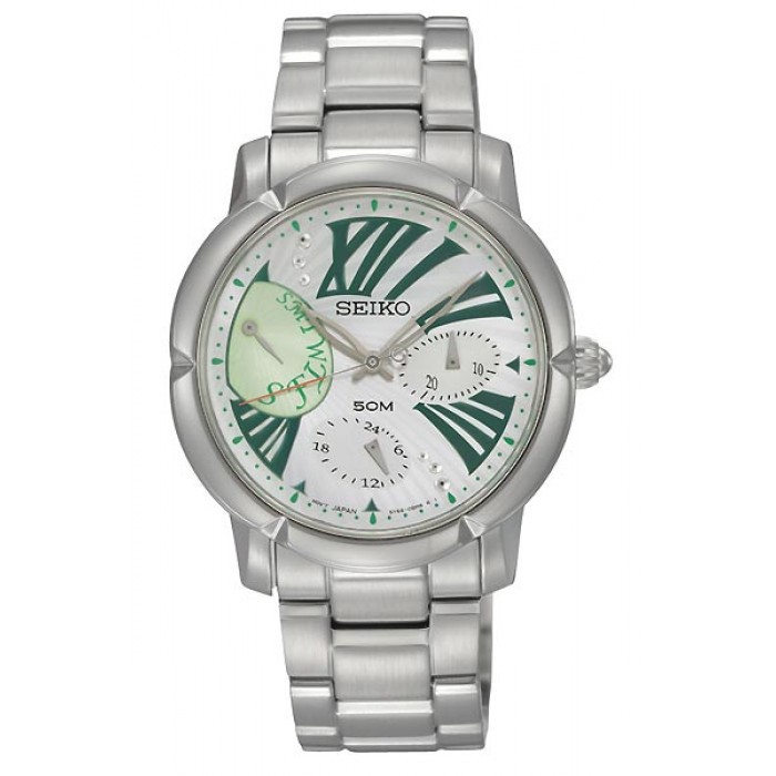 Seiko Criteria Womens SNT879P1 Quartz Green Markers Jam Wanita SNT879