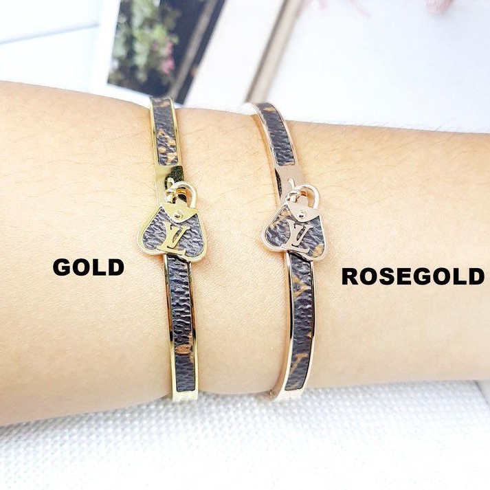 Gelang Titanium Bangle Premium Brand Fashion Rose Gold - BB577