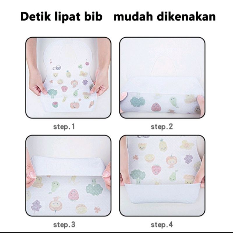 [COD] Bibs Sekali Pakai / Celemek Travel/Celemek makan bayi sekali pakai