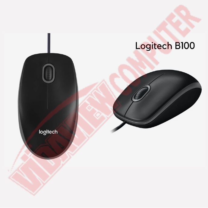 MOUSE LOGITECH B100 USB ORIGINAL/OPTICAL MOUSE USB BERGARANSI RESMI