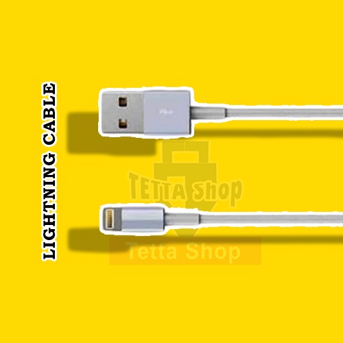 Kabel Cas Light Timbal Balik Warna Putih Flash Charging Gunakan Kepala Cas Ori Panjang Setengah Sampai 1 Meter