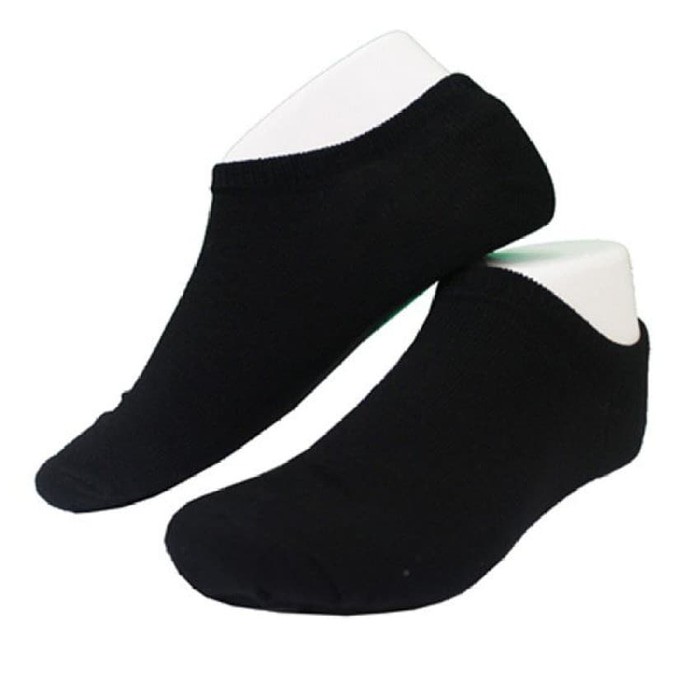 Kaos Kaki Pendek Mata Kaki hitam gelap Polos Dewasa Hidden Invisible Socks