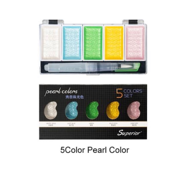 

Superior water color / cat air set 5 pearl / mutiara
