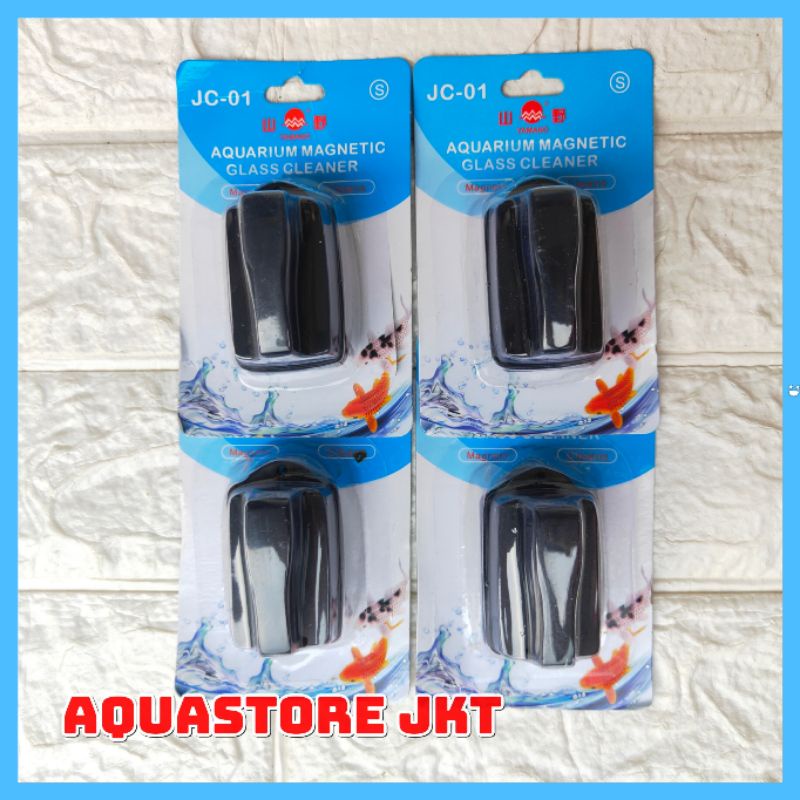 MAGNET PEMBERSIH KACA AQUARIUM AQUASCAPE SIZE (S) SMALL YAMANO JC - 01