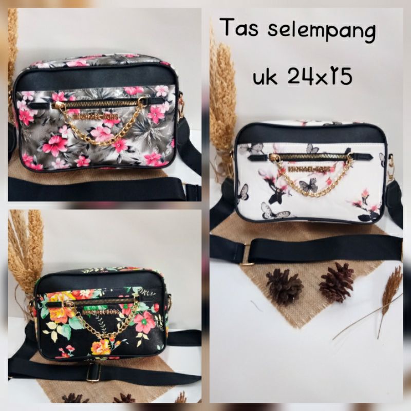Tas Import mk bunga Tali strap sling bag / selempang