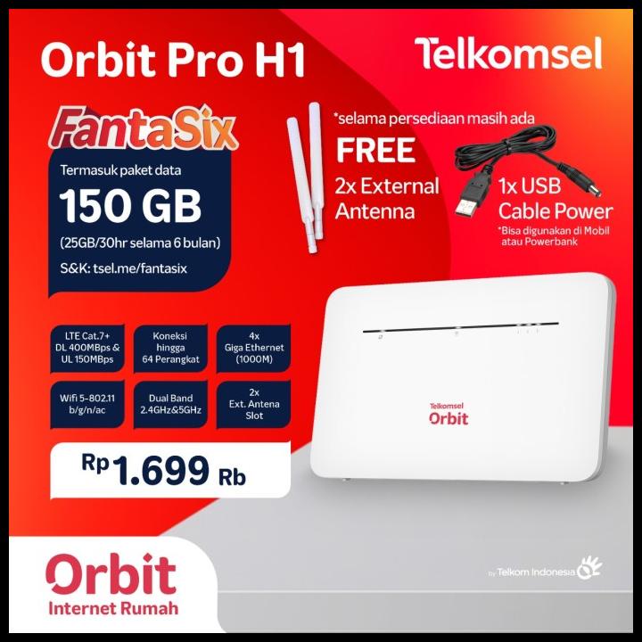 Modem Mifi Wireless Router Huawei B535 4G Lte Free Telkomsel (Unlock)