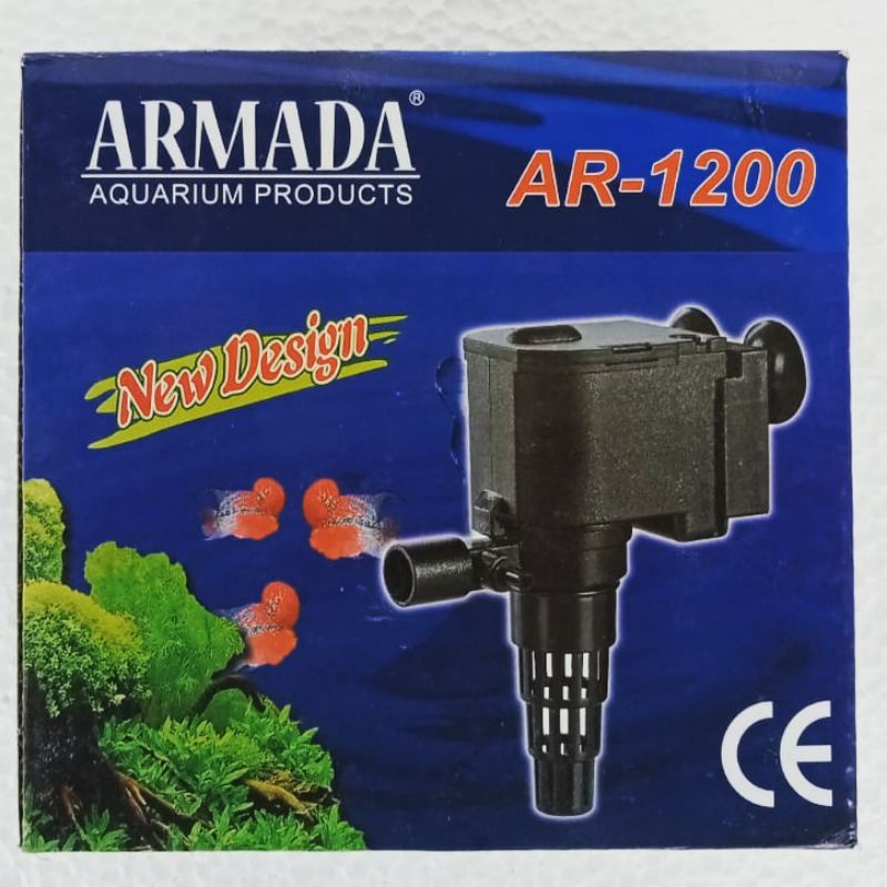 power head ph ARMADA AR 1200 DUS BIRU mesin pompa celup kolam akuarium