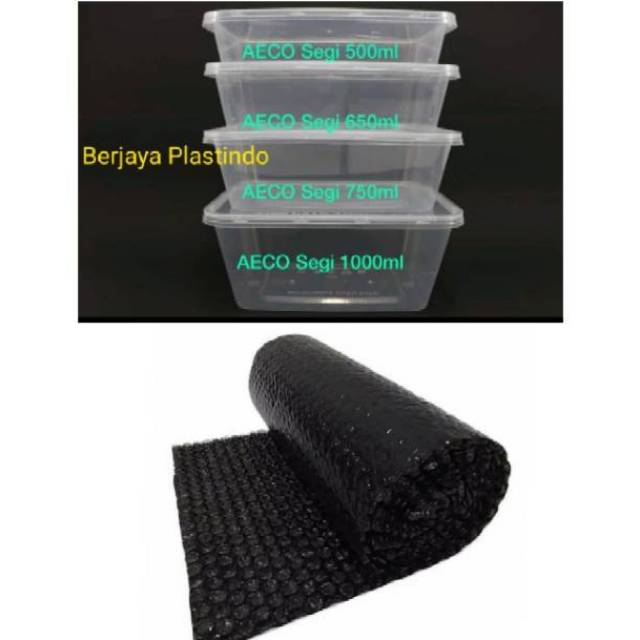 Kotak Makan Bening 1000ML/ Box Kotak Plastik/ Thinwall/Kotak Makan Plastik 1000ML + TUTUP