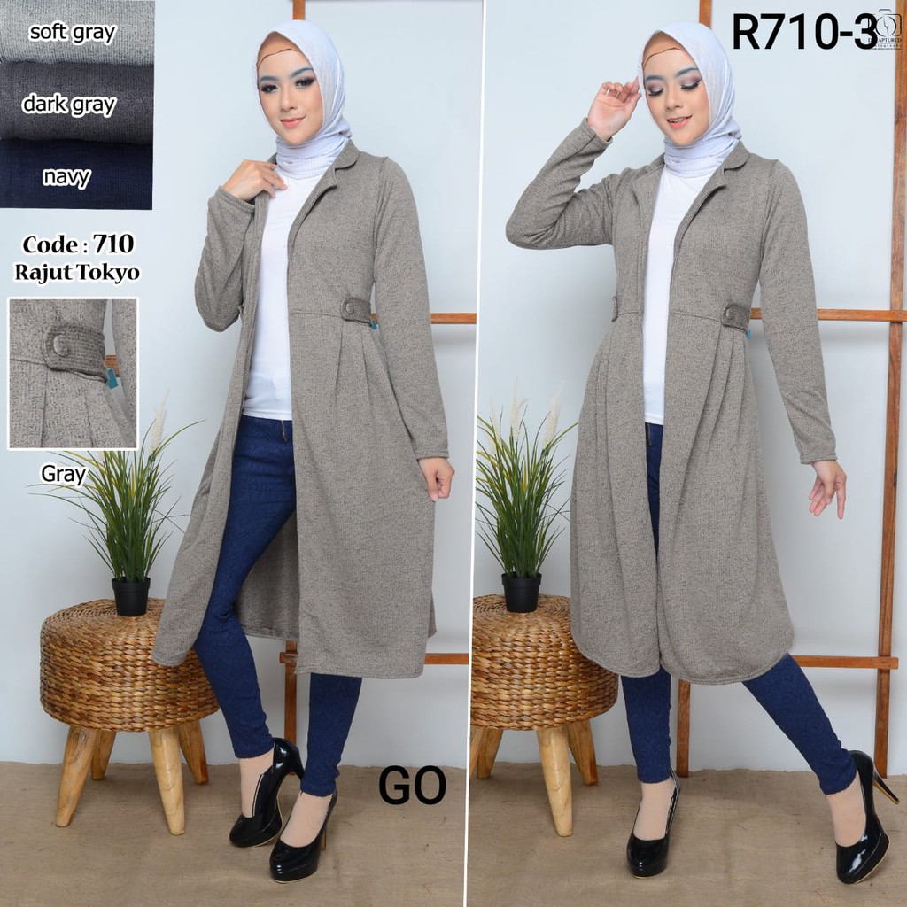 gof LINA CARDY Cardigan Wanita Murah Baju Outher Wanita Cardigan Lengan Panjang