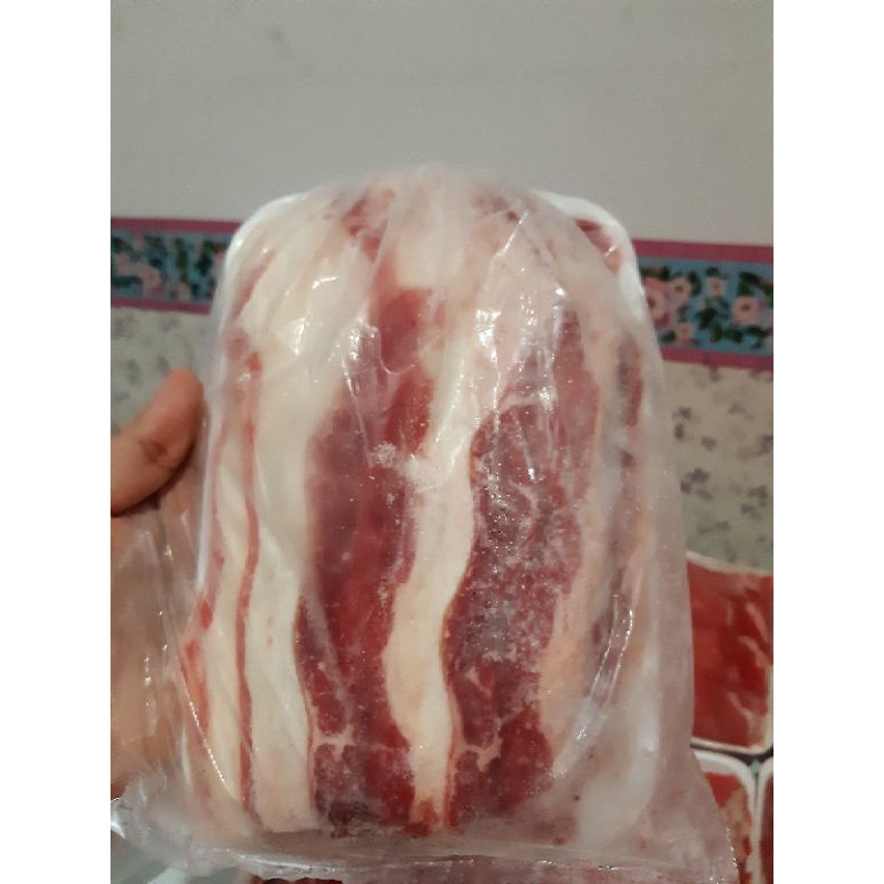 

Beef slice dengan lemak berat 500gram