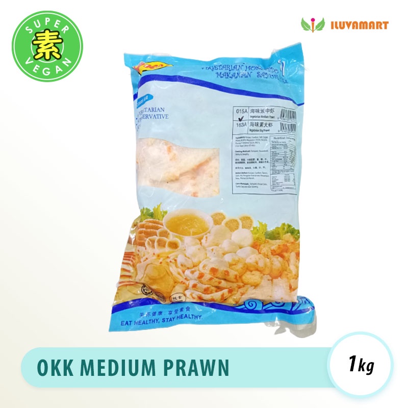 

OKK Vegan Medium Prawn 1 kg / Udang ukuran sedang Vegetarian