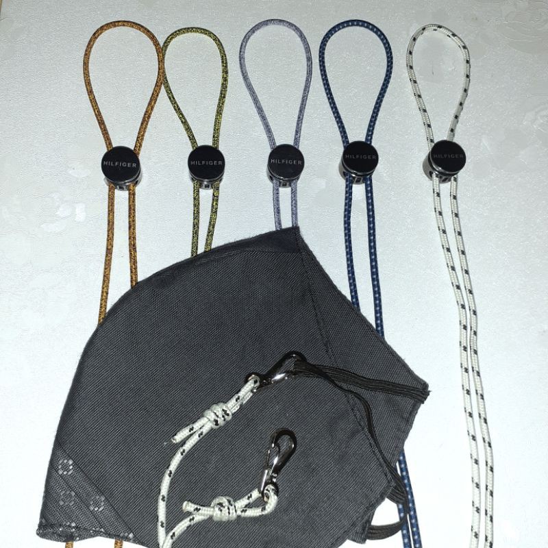 Tali Masker Kalung Lanyard Mask Strap Mask Limited Prusik Paracord Tali Kacamata Alloy Logam Nikel