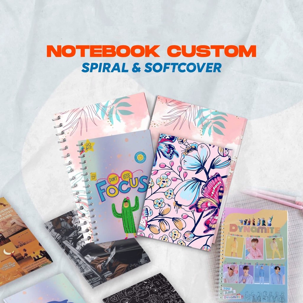 

Custom Buku Notebook Sketchbook Spiral Hadiah Spesial Anniversary A6