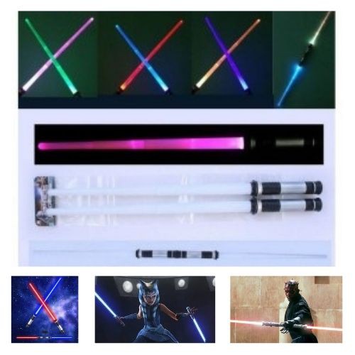 Mainan Pedang Starwars 2 in 1 Double Blade Ligthsaber LED 111124