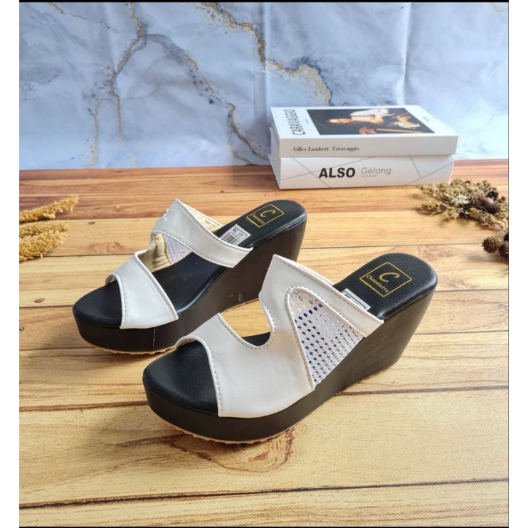 ABBUSHOES Ph 16 wedges jala muthia 7cm sol karet