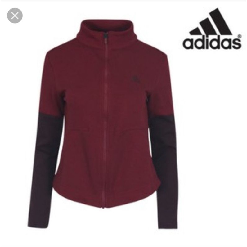 Jaket Adidas wanita tracktop W828 maroon Original dan resmi size XS