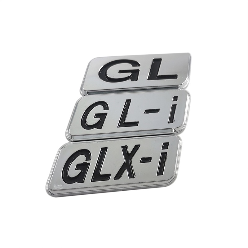 1pc Stiker Emblem Logo GL-i GLX-i Bahan ABS Krom Untuk Mobil TOYOTA COROLLA